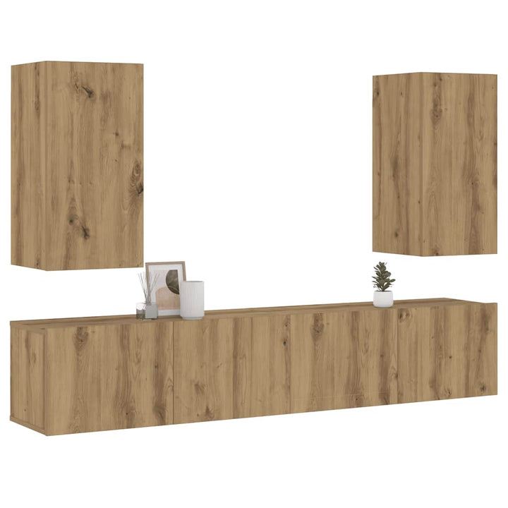 3-Tlg. Tv-Schrank-Set Holzwerkstoff