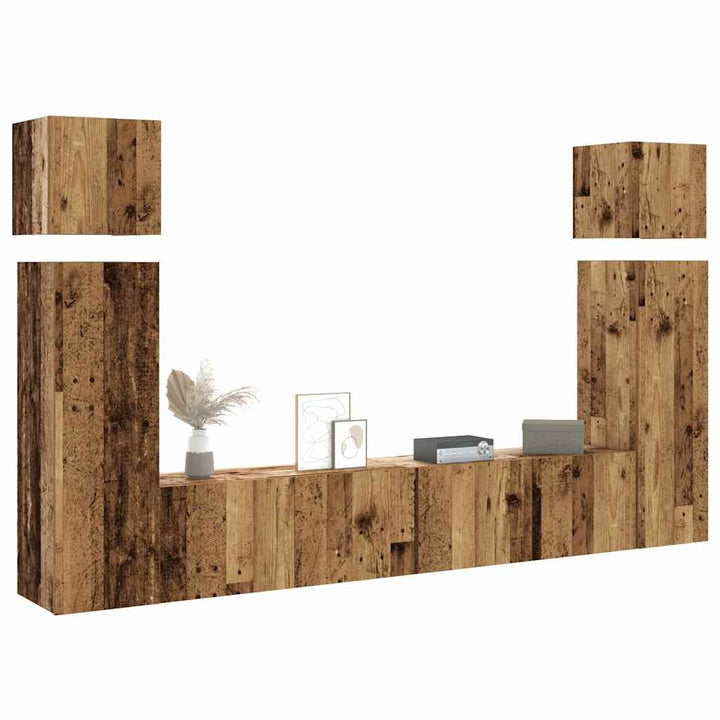 8-Tlg. Tv-Schrank-Set Holzwerkstoff