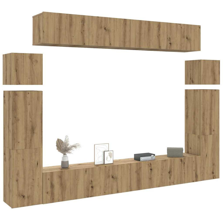 8-Tlg. Tv-Schrank-Set Holzwerkstoff