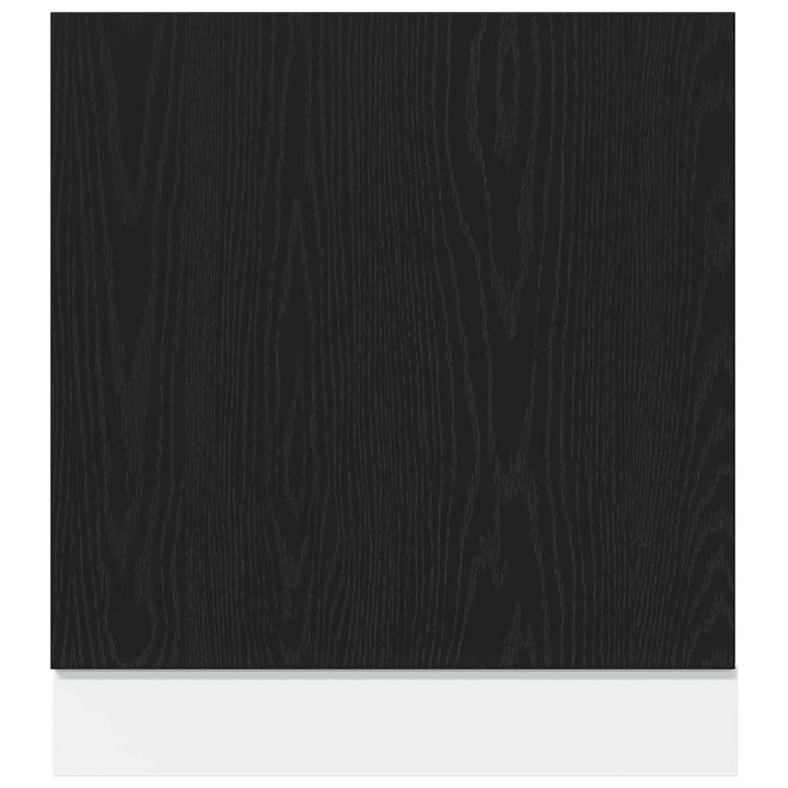 Geschirrspülerblende Schwarz Eichen-Optik 60X1,5X67 Cm Schwarze Eiche